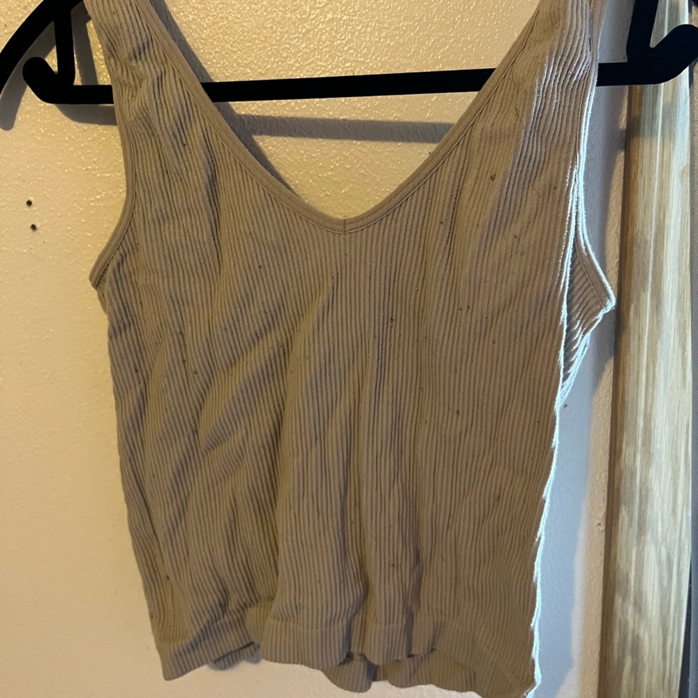 Rue21 Ribbed Gray Crop Top